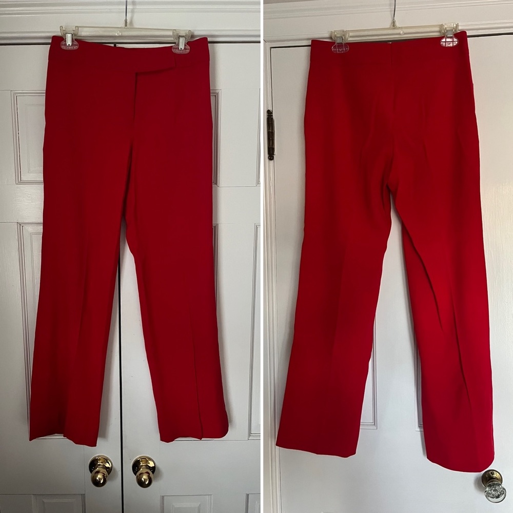 ESCADA Red Wool Trousers